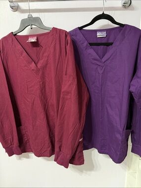 Butter soft long sleeve scrub unisex tops XL